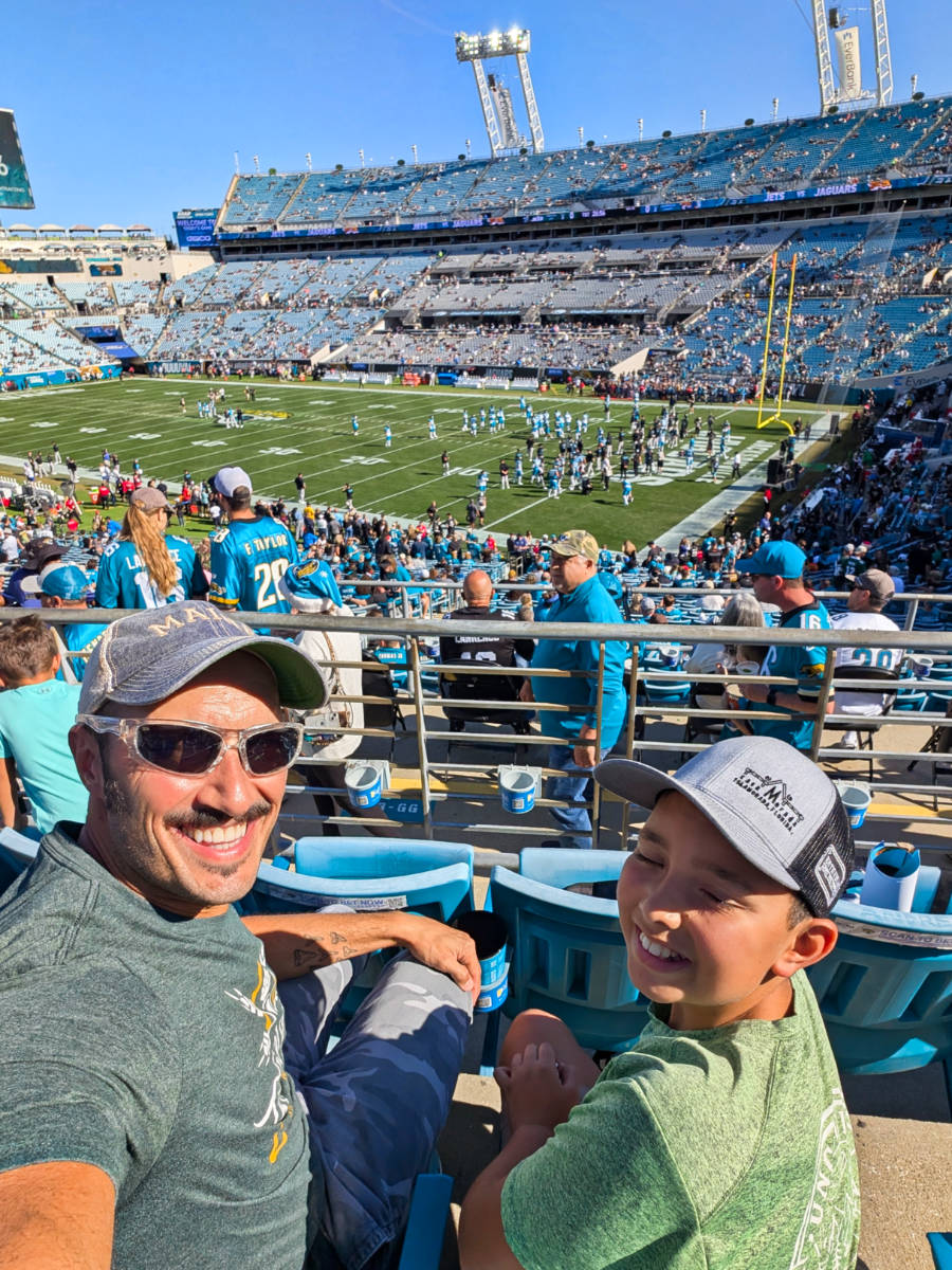 Taylor Family at Jacksonville Jaguars NFL Game Jacksonville Florida 1