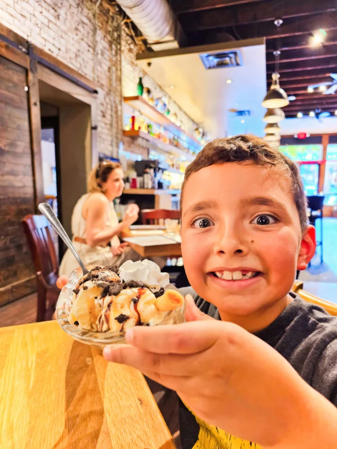 Taylor Family at Kaminskys Dessert Cafe Columbia South Carolina 1