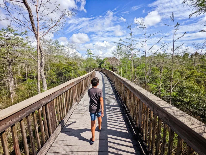 Taylor Family at Kirby Storter Boardwalk Trail Big Cypress National Preserve Florida 1