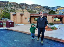 Taylor Family at Kolob Canyons visitor center Zion National Park Utah 1