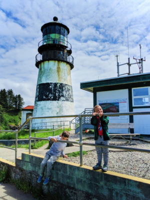 Taylor Family at Lighthouse at Cape Disappointment State Park Ilwaco Washington 2