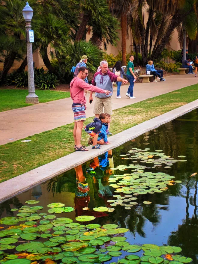 Taylor Family at Lily Pond Balboa Park San Diego California 1