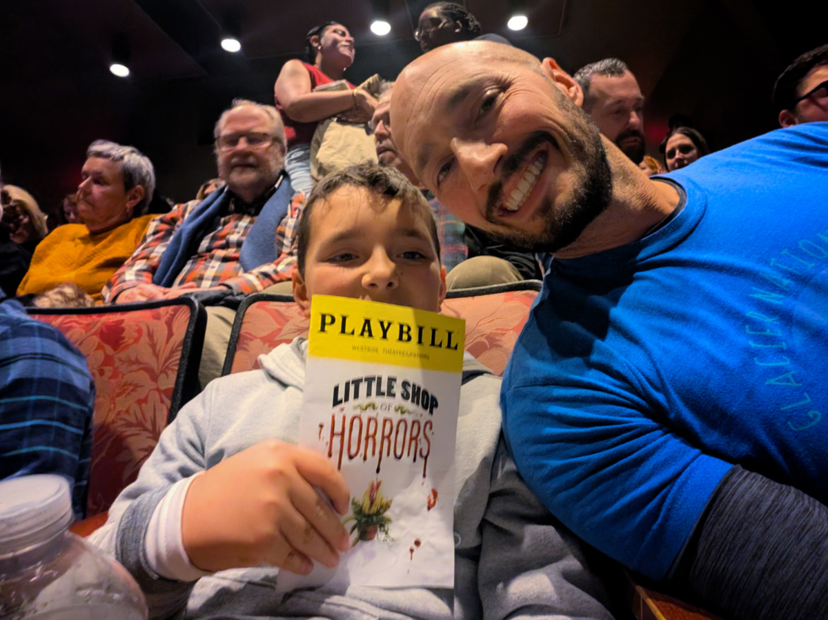 Taylor Family at Little Shop of Horrors on Broadway at Westside Theater New York City 1