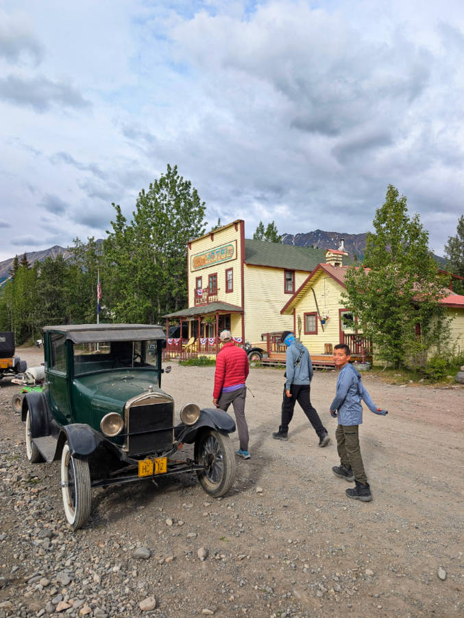 Taylor Family at Ma Johnsons Hotel McCarthy Lodge Resort Alaska