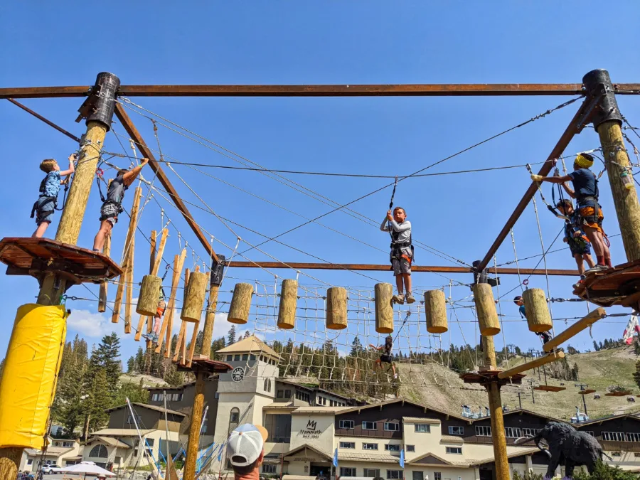 Taylor Family at Mammoth Adventure Center Ropes Course Mammoth Lakes California 2