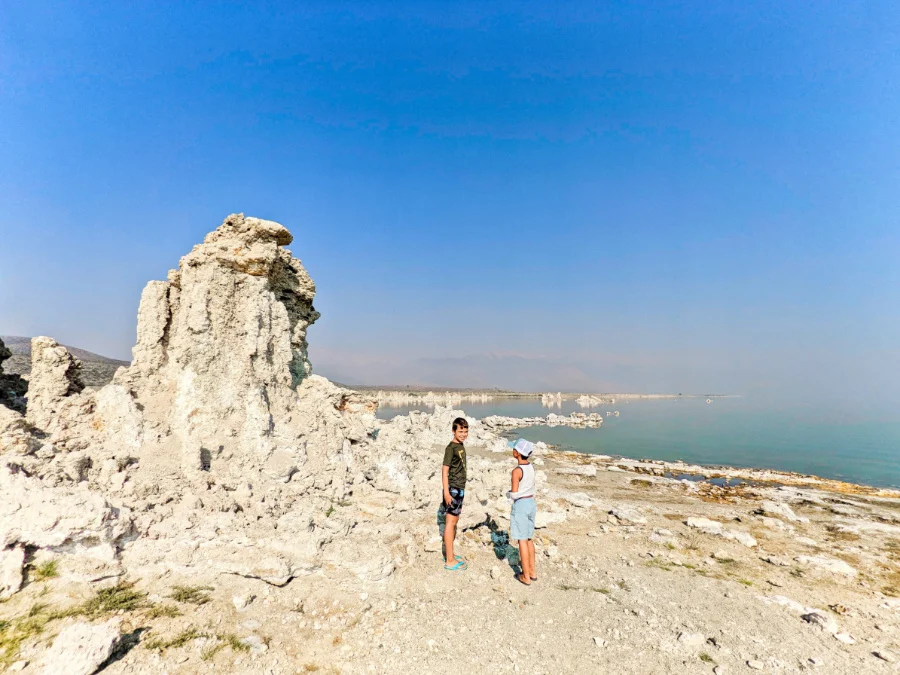 Taylor Family at Mono Lake Tufa Area Mammoth Lakes California 5