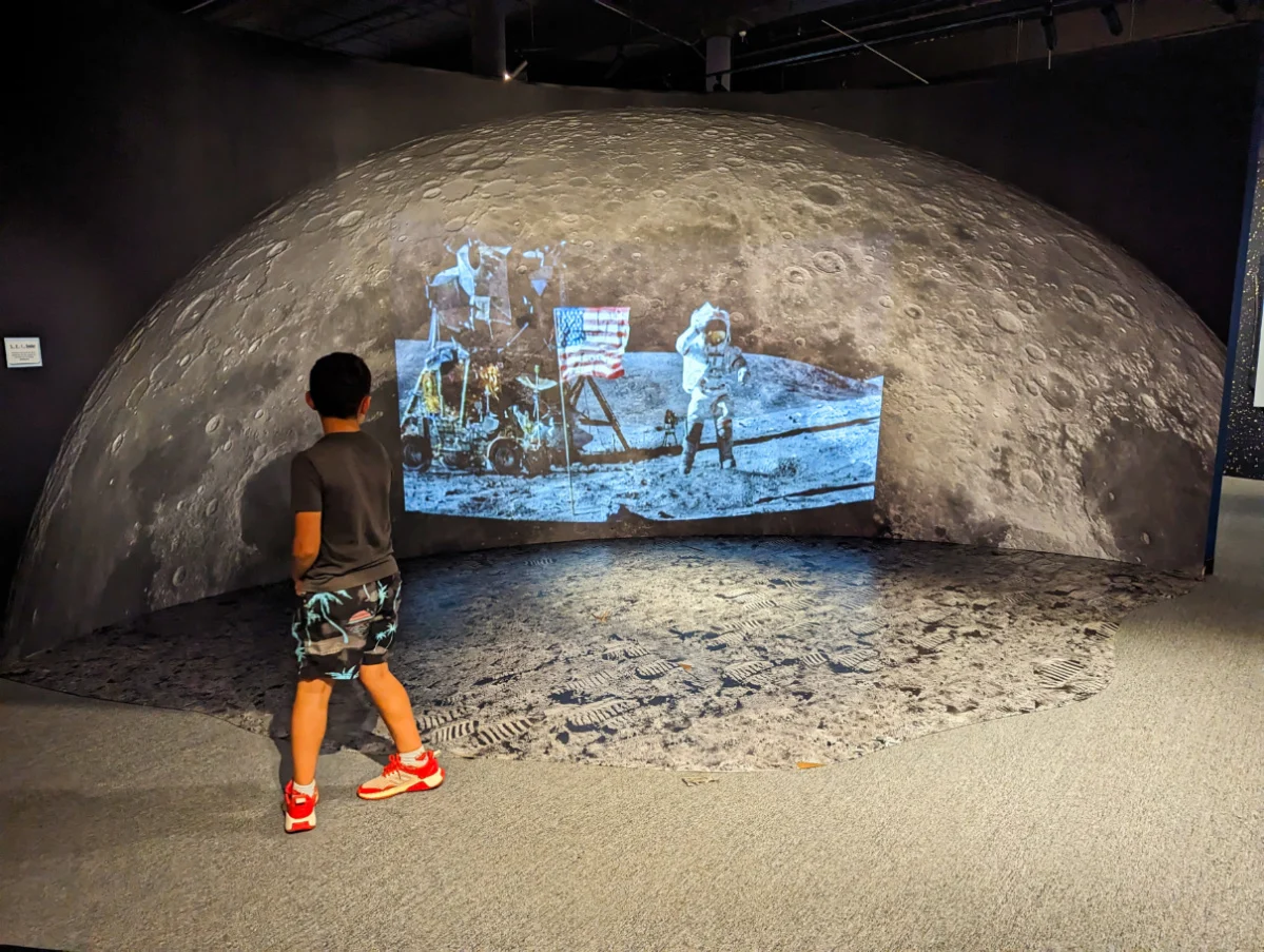 Taylor Family at Moon Exhibit at SCSM Museum Columbia South Carolina 1