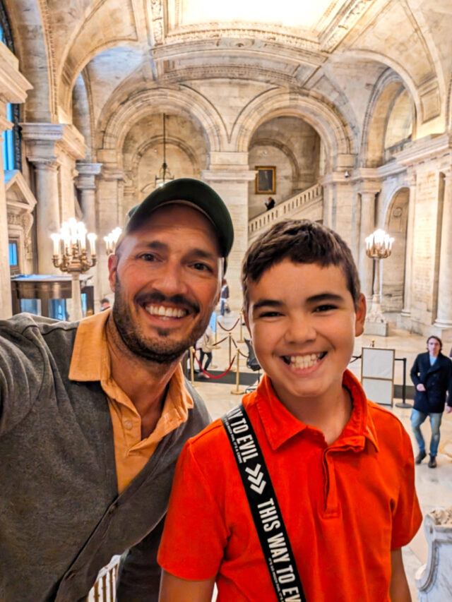 Taylor Family at New York Public Library Manhattan 1