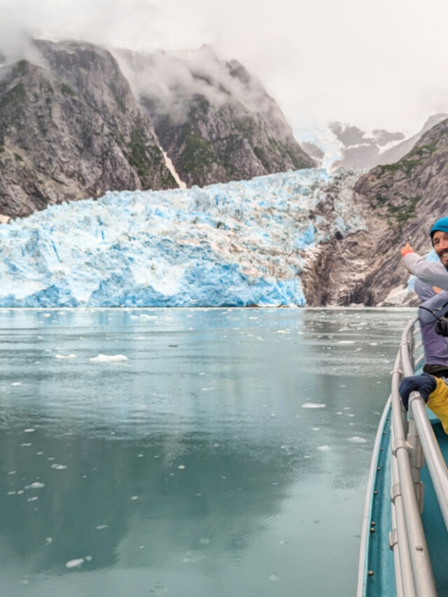 Taylor Family at Northwestern Glacier in Kenai Fjords National Park Alaska 1