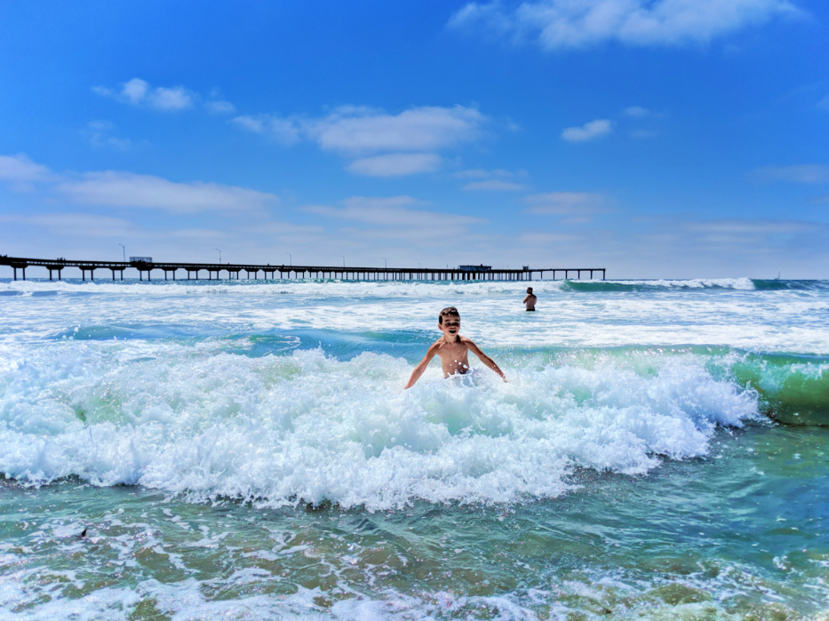 Taylor Family at Ocean Beach San Diego