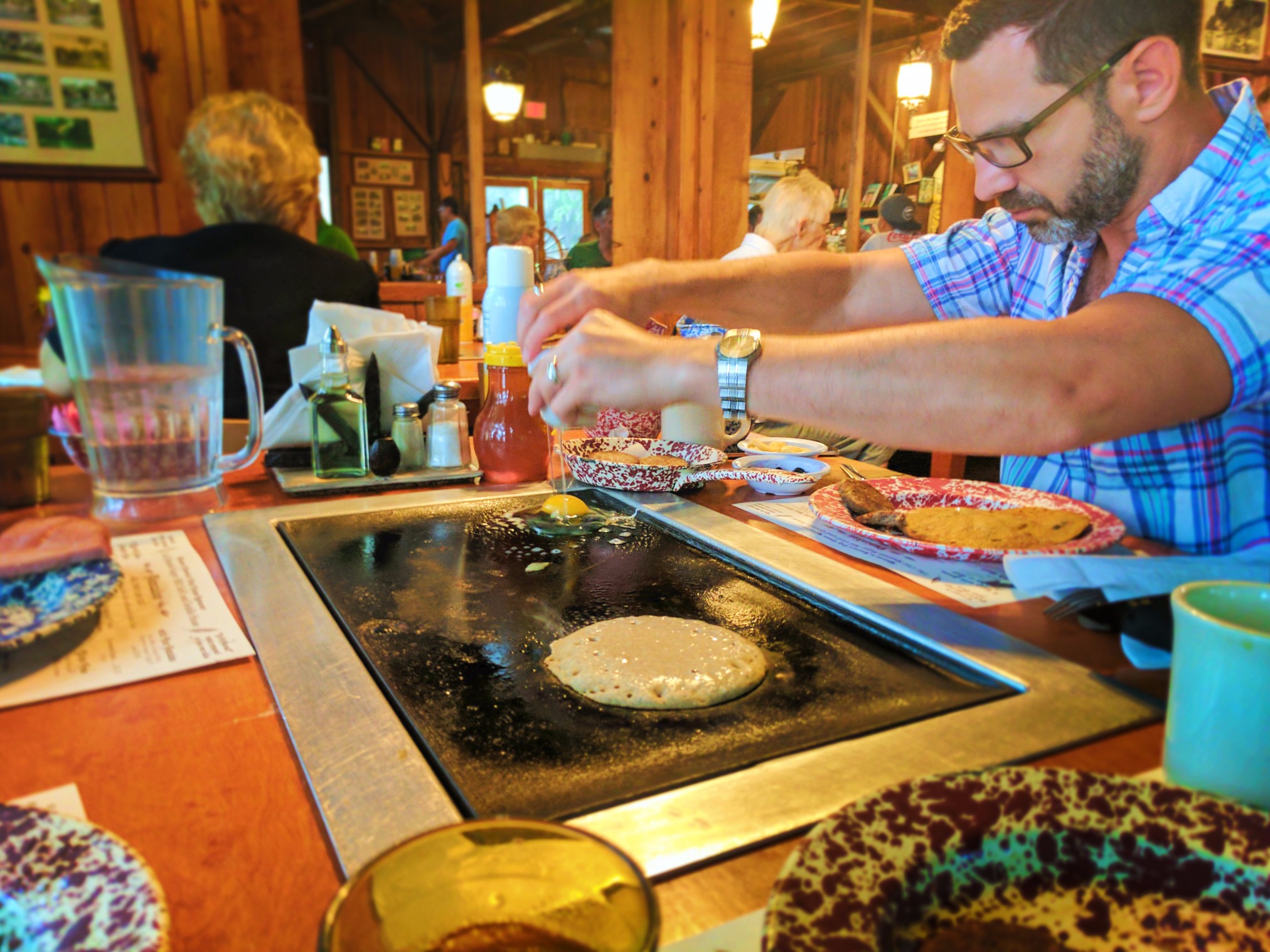 Taylor Family at Old Sugarmill Restaurant De Leon Springs State Park Daytona Beach 3