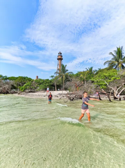 Taylor Family at Point Ybel Lighthouse Sanibel Island Fort Myers Florida 2