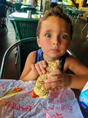 Taylor Family at Portillos Hot Dogs Buena Park California 2