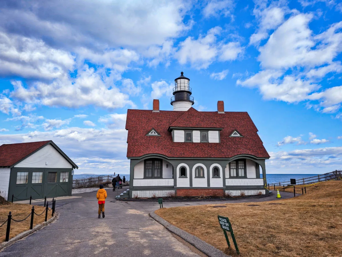 Taylor Family at Portland Head Lighthouse Portland Maine 2