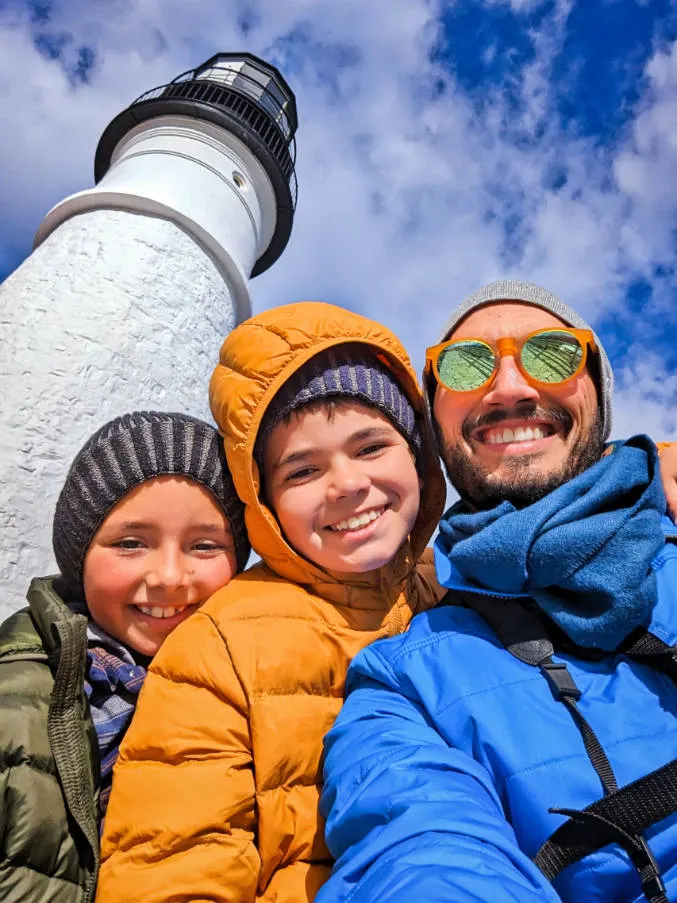 Taylor Family at Portland Head Lighthouse Portland Maine 5