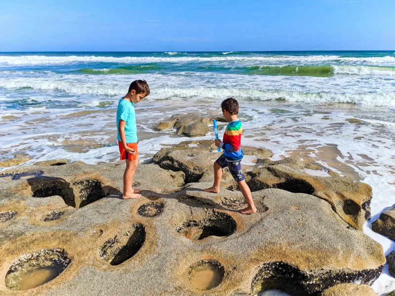 Taylor Family at River to Sea Preserve Beach Marineland Flagler County Florida 2020 4