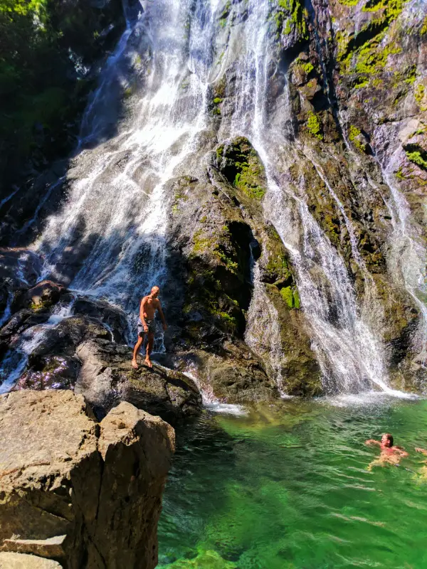 Taylor Family at Rocky Creek Falls Olympic National Forest 4