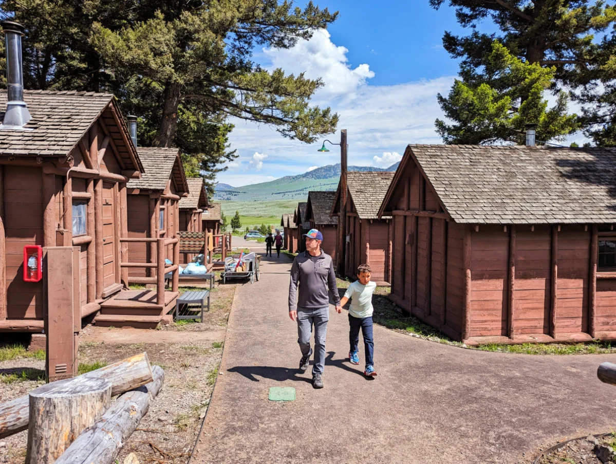 Taylor Family at Roosevelt Cabins in Yellowstone National Park Wyoming 1