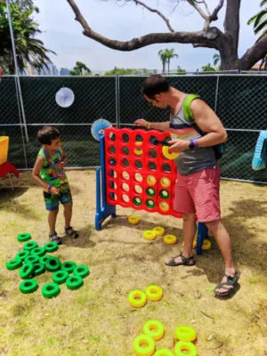 Taylor Family at San Diego Pride Festival Childrens Garden Balboa Park SD California 1