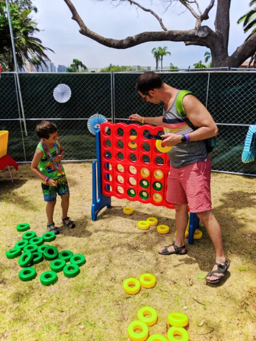 Taylor Family at San Diego Pride Festival Childrens Garden Balboa Park SD California 1