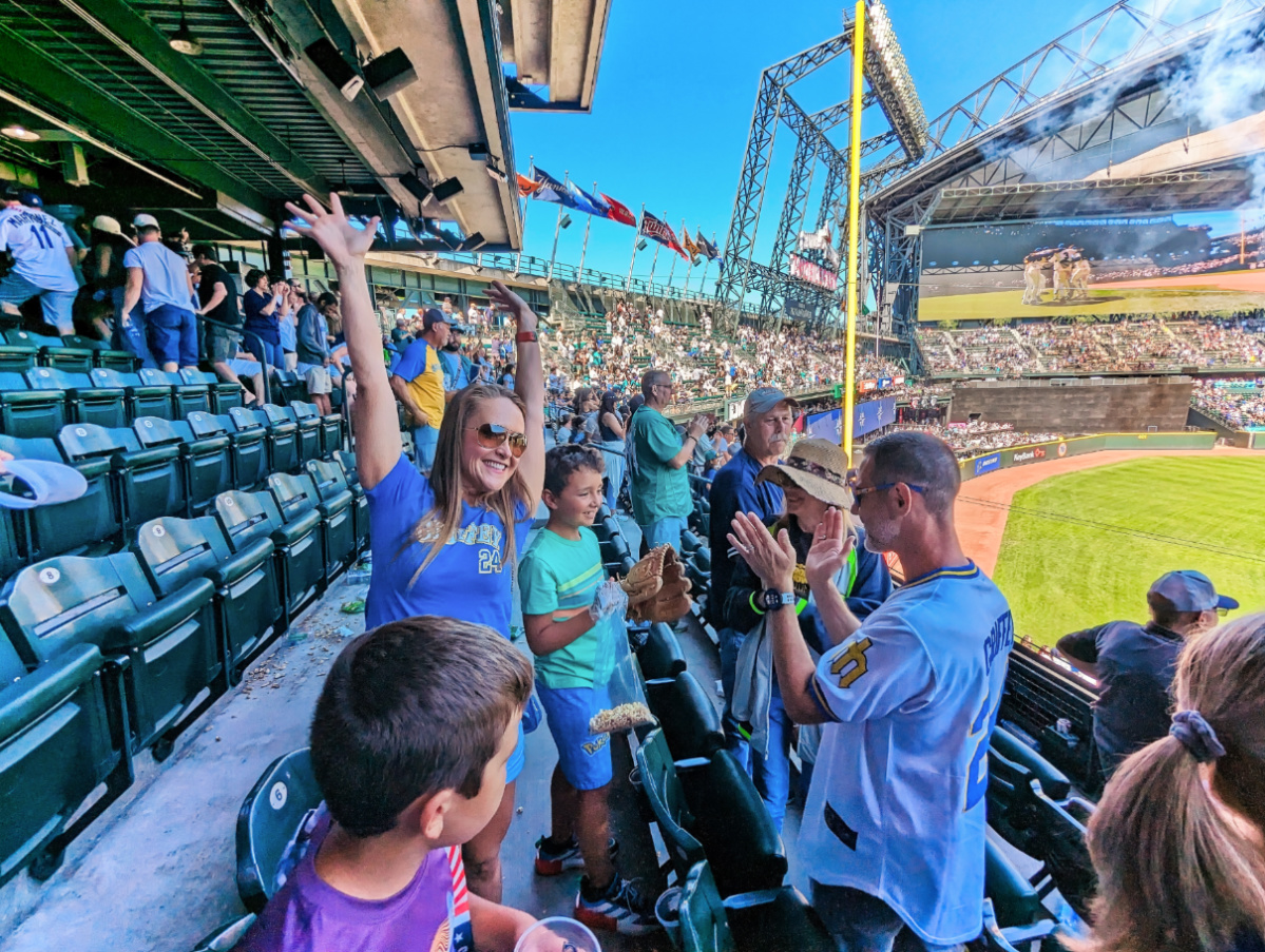 Taylor Family at Seattle Mariners Baseball Game 1
