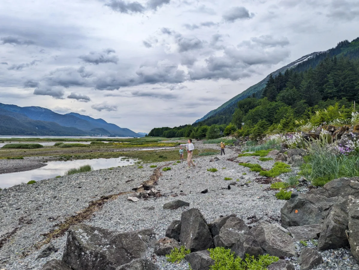 Taylor Family at Sheep Creek Beach Juneau Alaska 1