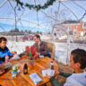 Taylor Family at Snowglobe Dining at Pineland Farms New Gloucester Maine 2