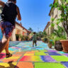 Taylor Family at Spanish Art Village at Balboa Park San Diego California 5