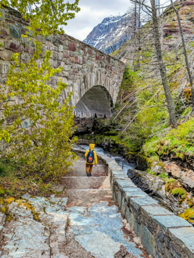 Taylor Family at Sunrift Gorge Rising Sun area Glacier National Park Montana