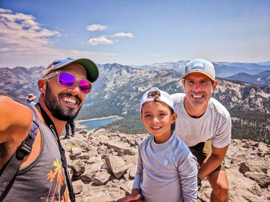 Taylor Family at The Summit at Mammoth Mountain Resort Gondola Mammoth Lakes California 3