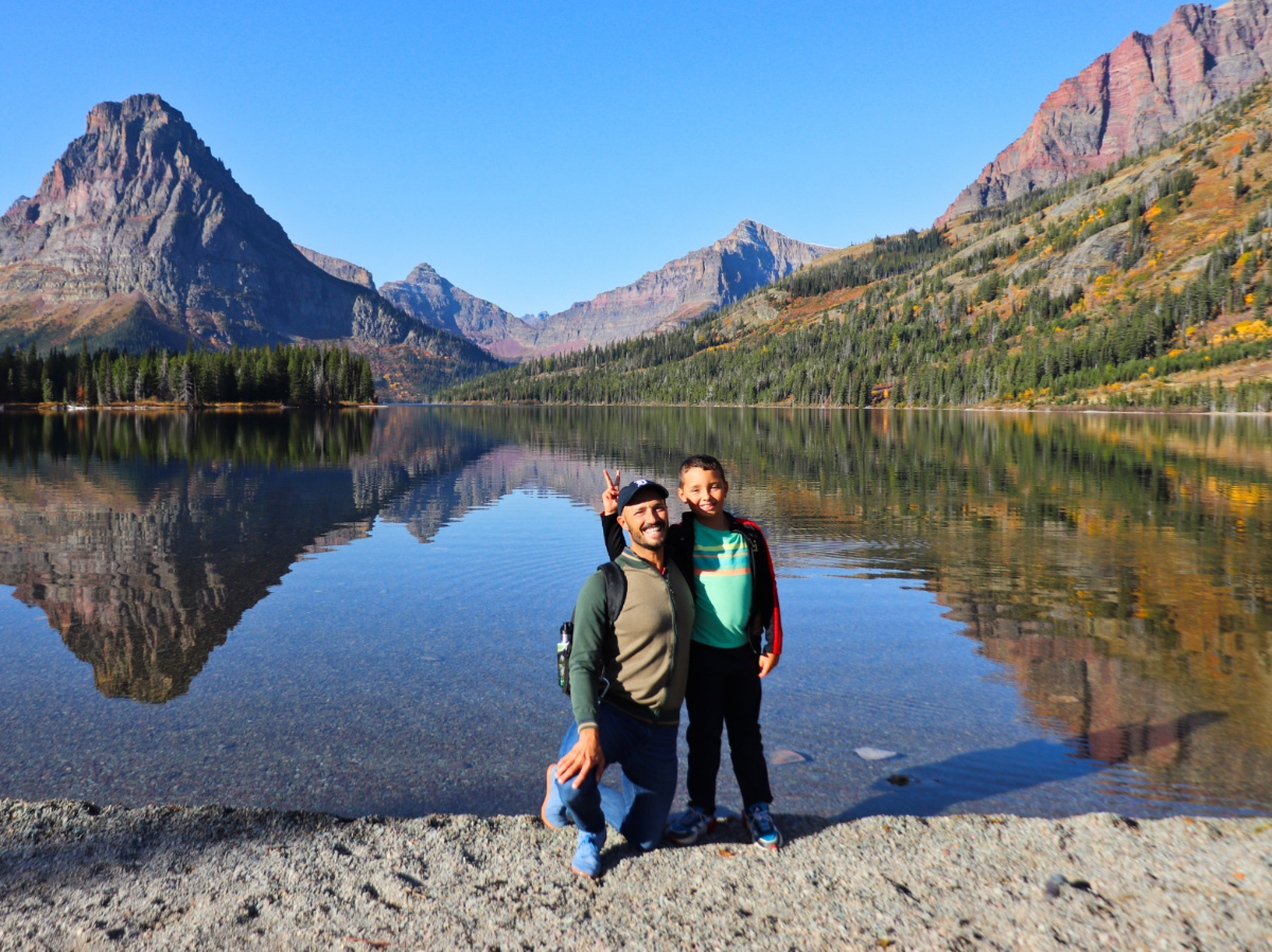 Taylor Family at Two Medicine Lake Glacier National Park Montana 1
