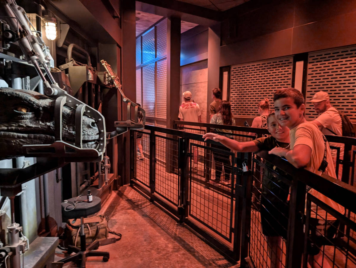 Taylor Family at Velocicoaster in Jurassic World Universal Islands of Adventure Orlando Florida