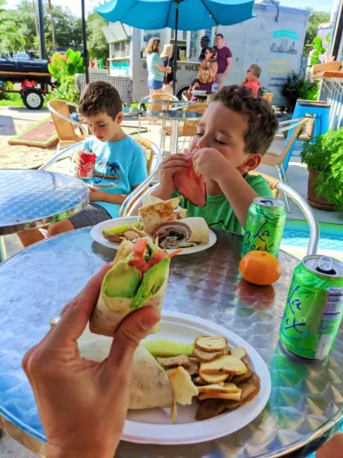 Taylor Family at Village Garden Food Truck Park St Augustine Beach FL 3