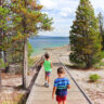 Taylor Family at West Thumb Geyser Basin Lake Yellowstone National Park Wyoming 5