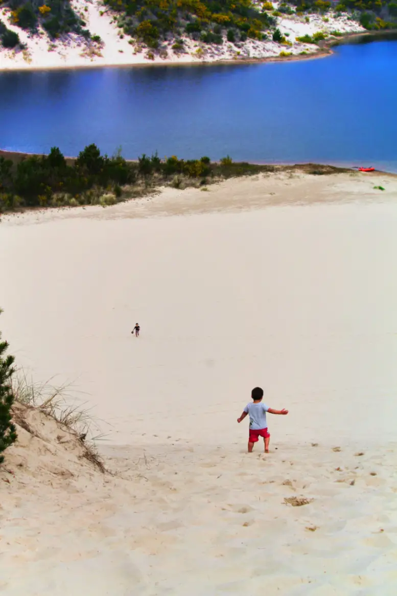 Taylor Family at dunes at Honeyman State Park Sand Dunes Florence Oregon Coast 21