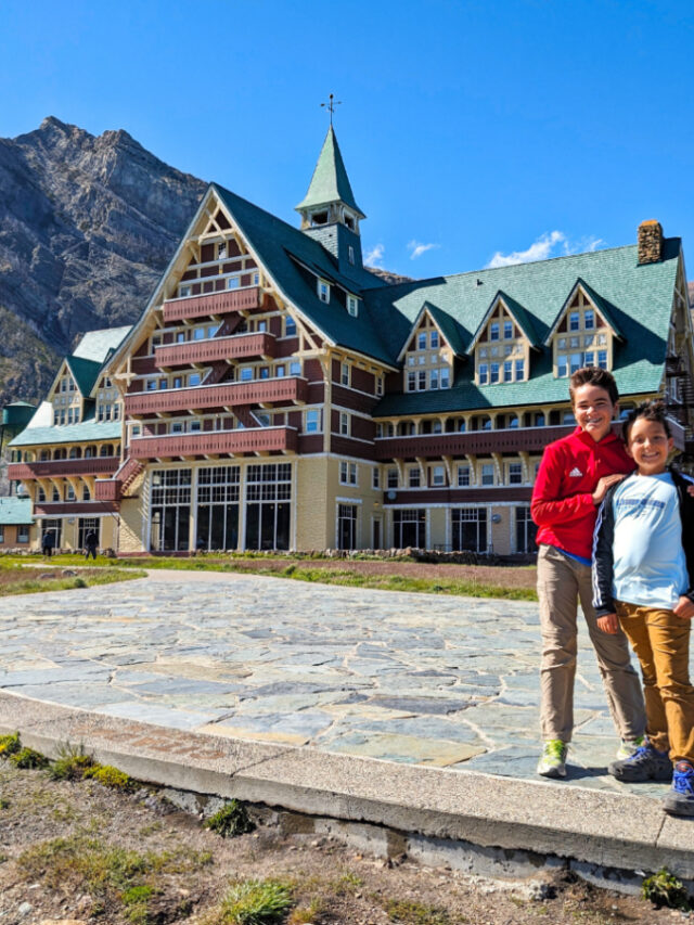 Taylor Family at the Prince of Wales Hotel in Waterton Lakes National Park Alberta Canada 1