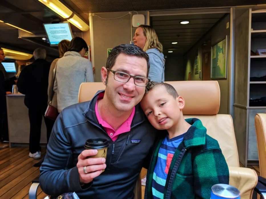 Taylor Family breakfast on Victoria Clipper Seattle Waterfront 2