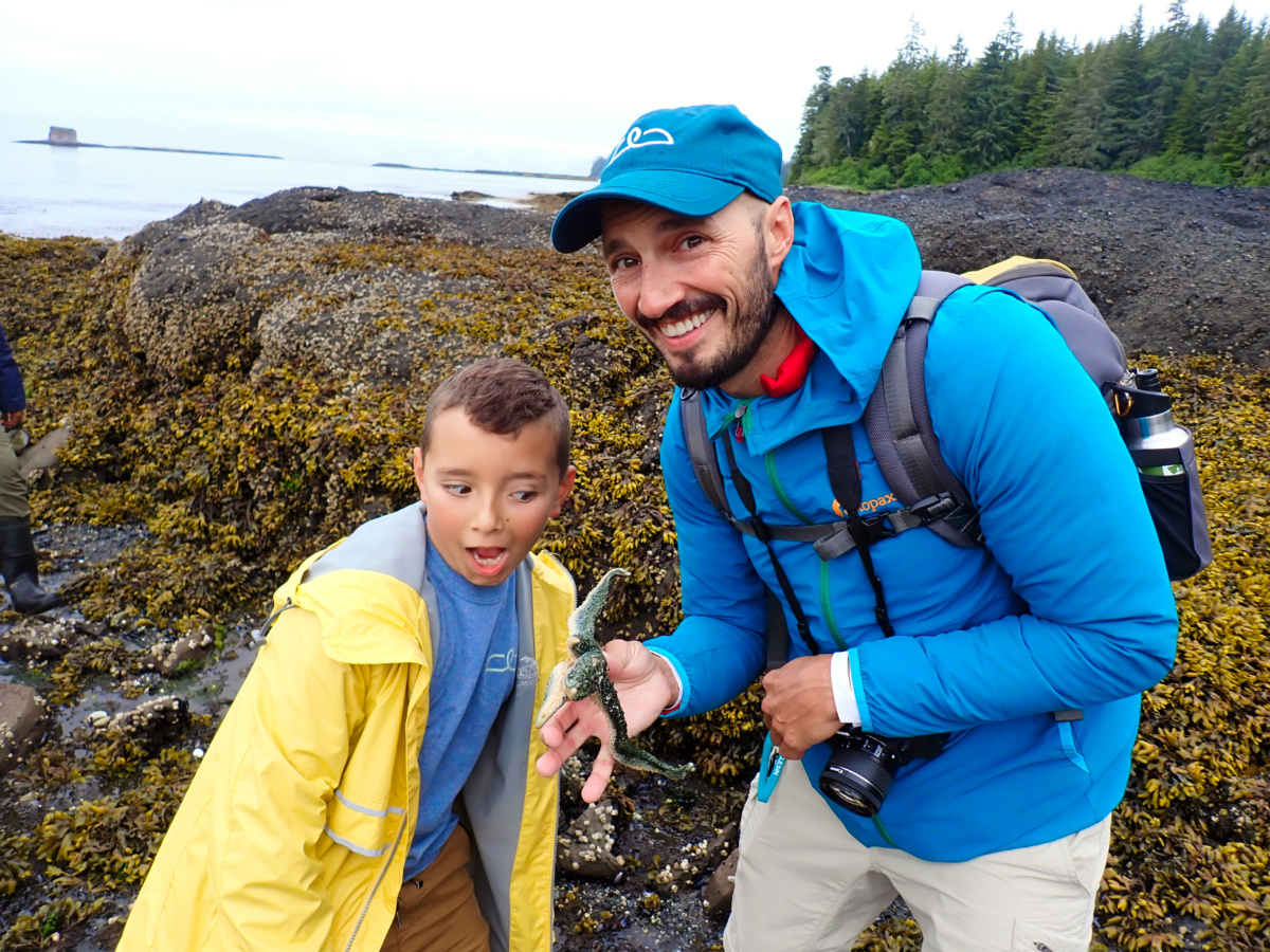 Taylor Family doing Shore Explore with UnCruise Wilderness Legacy Keku Islands Alaska 4