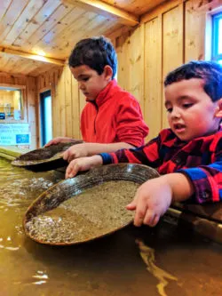 Taylor Family gold panning at Crisson Mine in Dahlonega Georgia 2