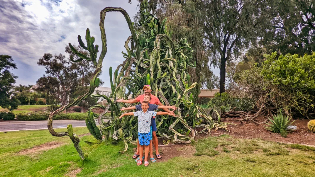 Taylor Family in Cactus Garden at Balboa Park San Diego 5