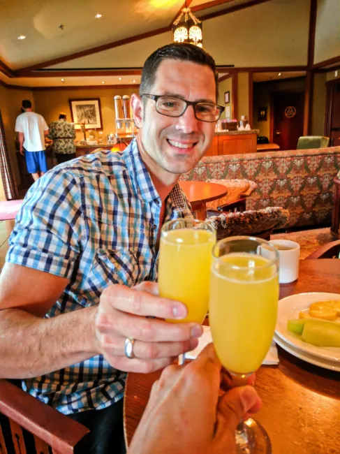 Taylor Family in Craftsman Club Disneys Grand Californian Hotel Disneyland 1