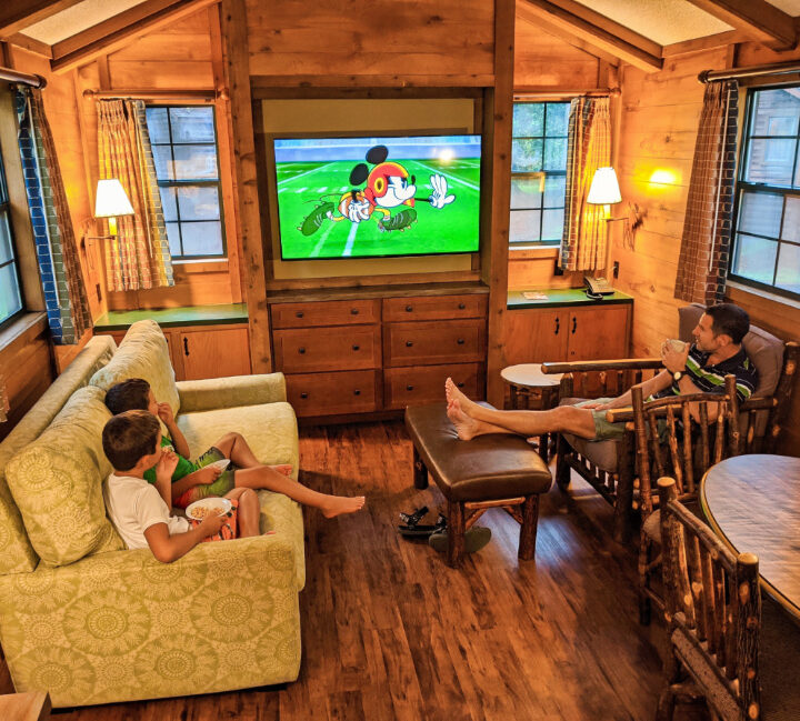 Taylor Family in Fort Wilderness Resort and Campground Cabin Disney World Orlando 5
