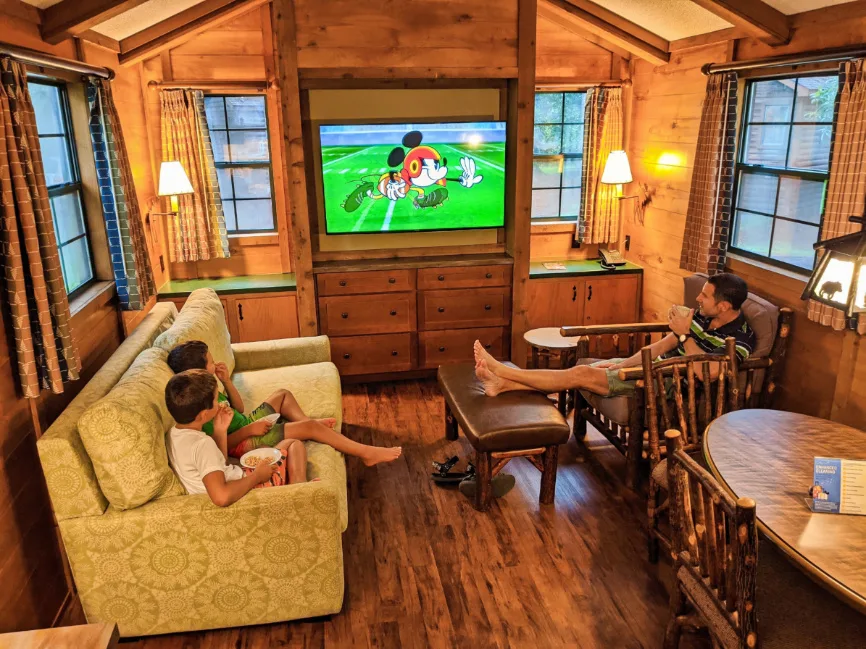 Taylor Family in Fort Wilderness Resort and Campground Cabin Disney World Orlando 5