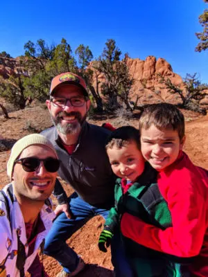 Taylor Family in Grand Staircase Escalatnte Kodachrome Basin State Park Utah 1