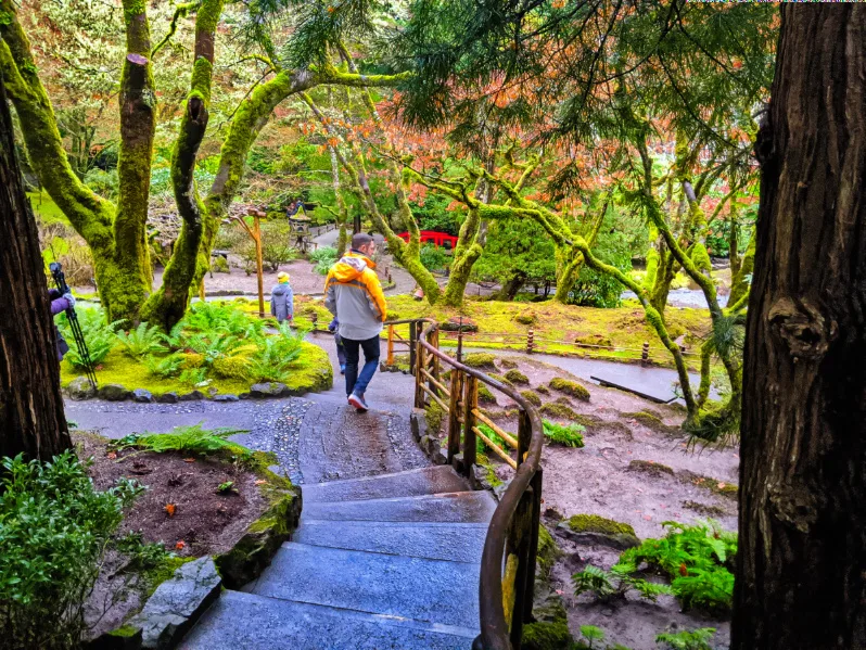 Taylor Family in Japanese Garden Butchard Gardens Victoria BC 1