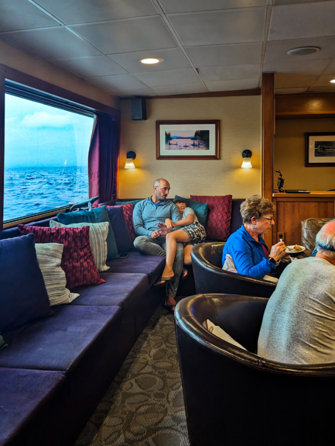 Taylor Family in Lounge onboard UnCruise Safari Explorer in Hawaii 1