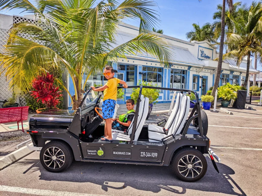 Taylor Family in Moke Beach Bugz Buggy Naples Florida 2