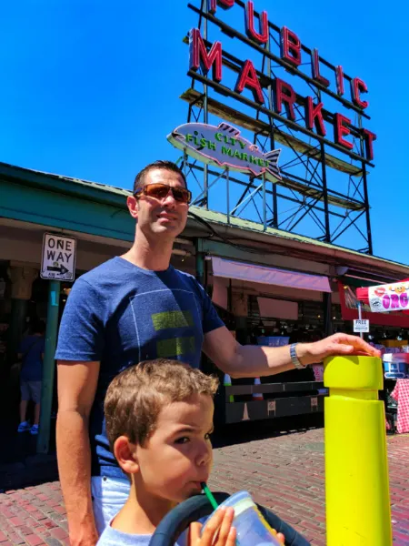 Taylor Family in Pike Place Market Seattle 1