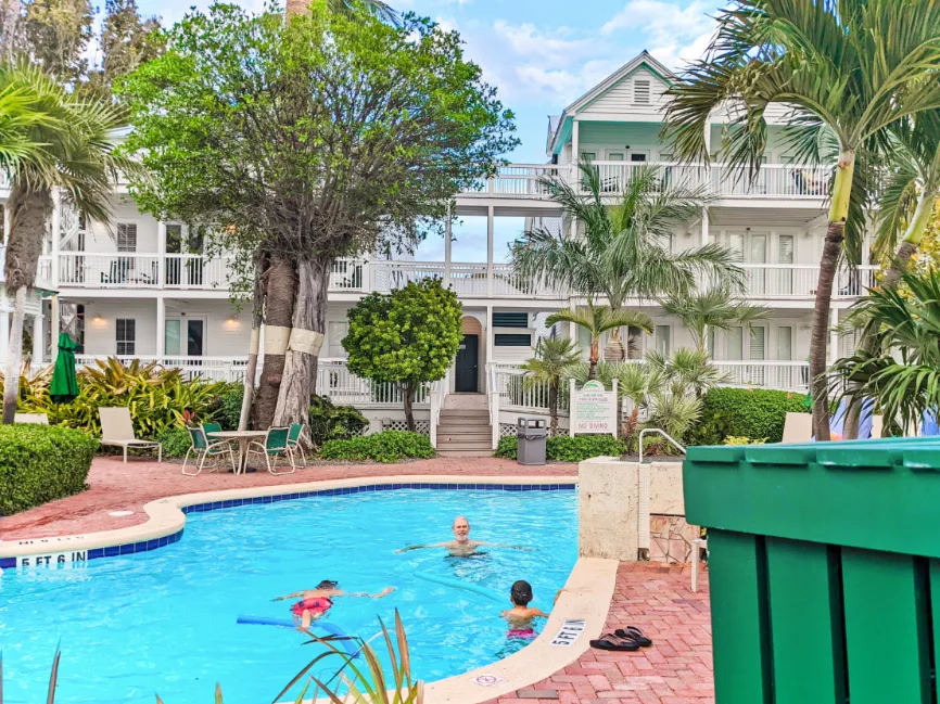 Taylor Family in Pool at Coconut Beach Resort Key West Florida Keys 2