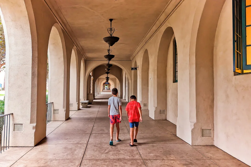 Taylor Family in Prado at Balboa Park San Diego California 4